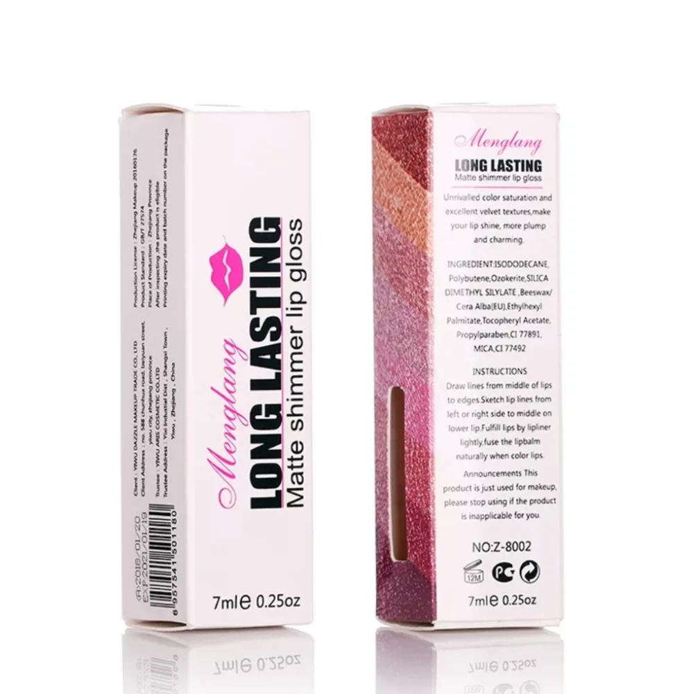 Matte Shimmer Lip Gloss Long Lasting #15